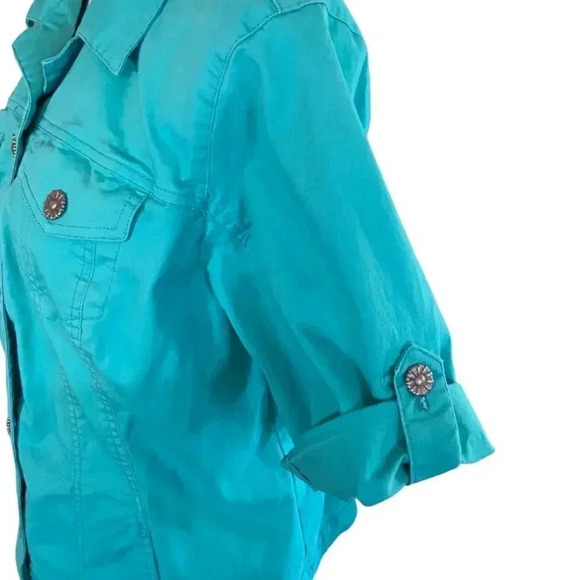 Dress barn size 14/16 short sleeve jacket EUC - Picture 8 of 9